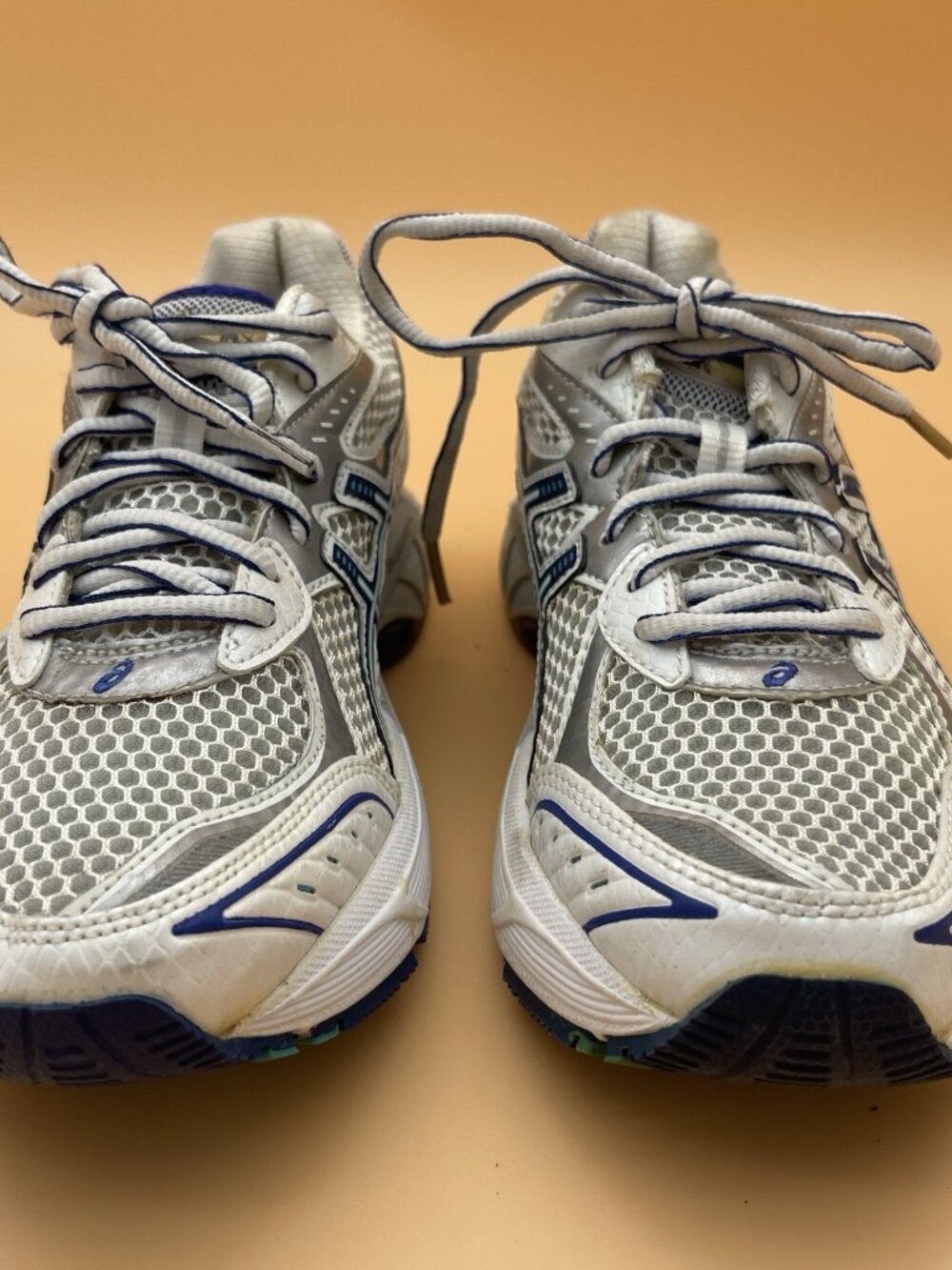 Asics GT-2160 T154N Running Shoes White Blue Athletic Women’s Size 7